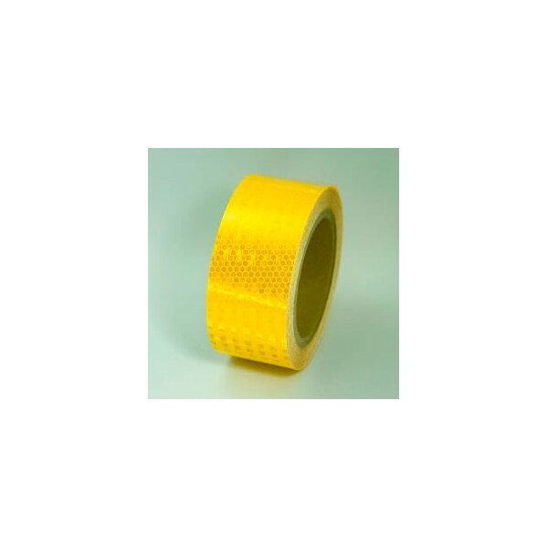 Top Tape And Label Super Brite Reflective Tape, Yellow, 2"W x 30'L Roll, HRT230YL HRT230YL - main